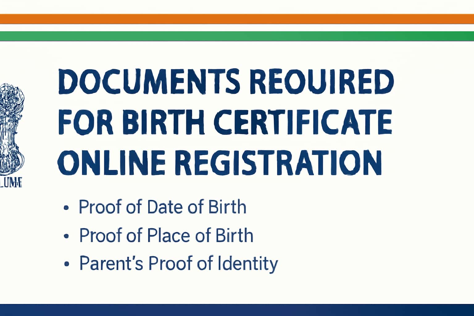Documents Required for Birth Certificate Online Registration