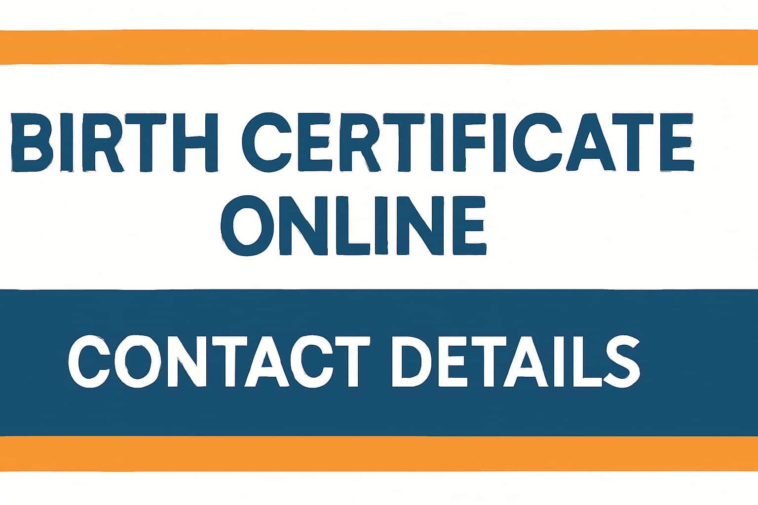 Birth Certificate Online Contact Details