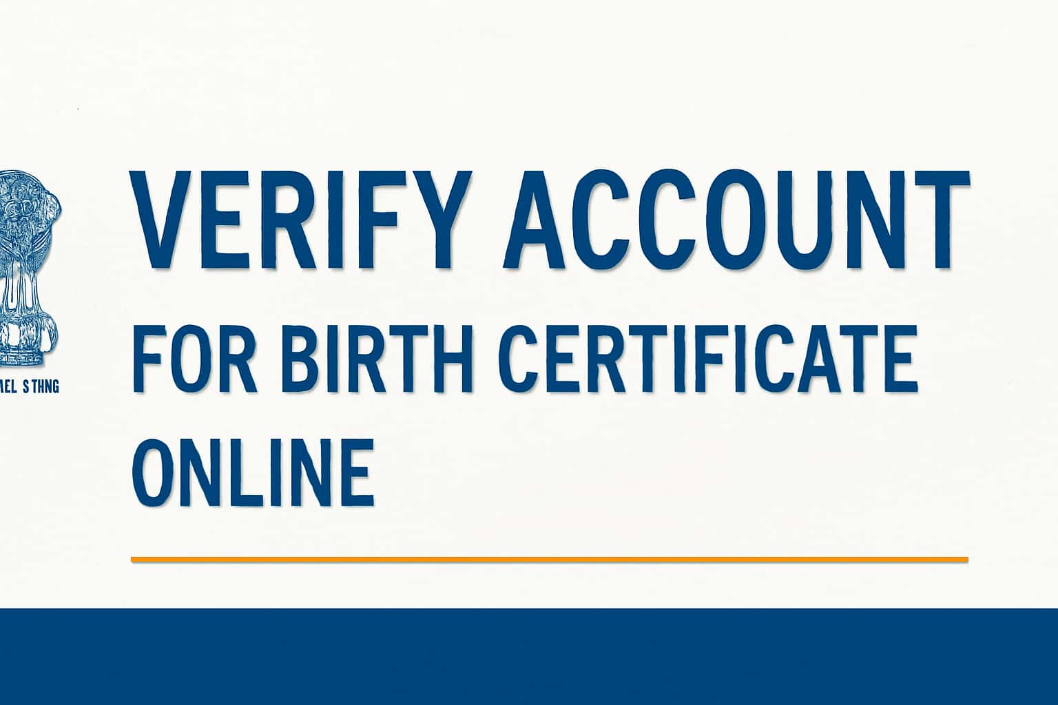Verify Account for Birth Certificate Online - Details