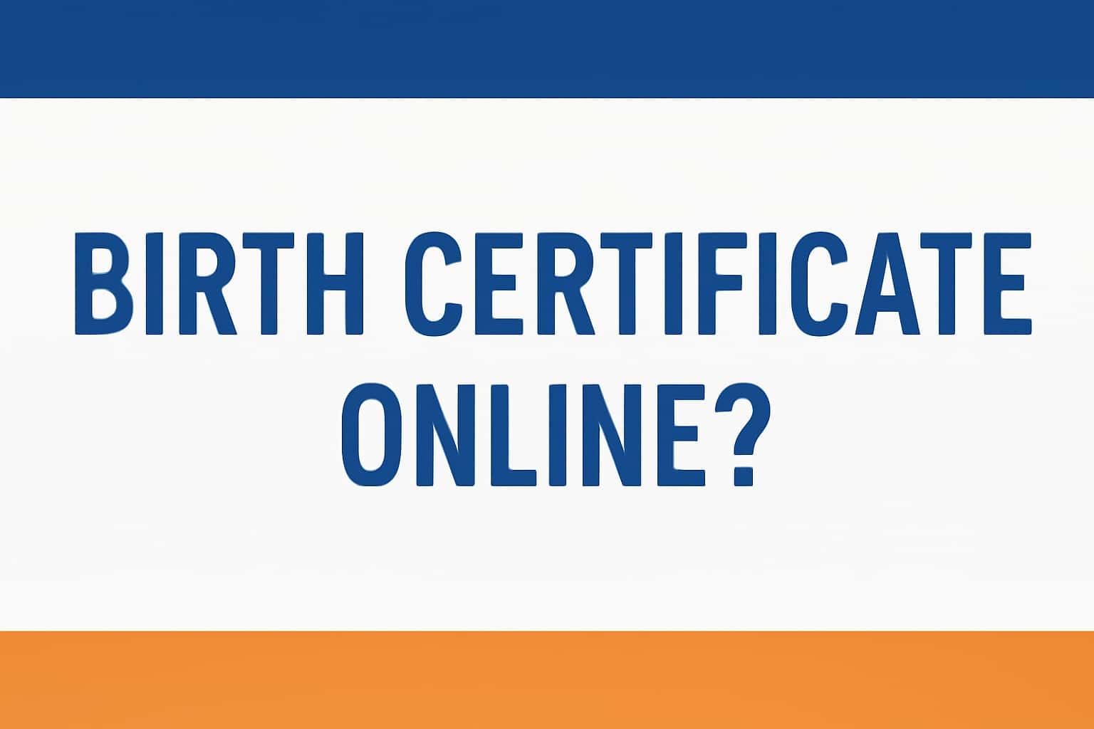What is Birth Certificate Online?
