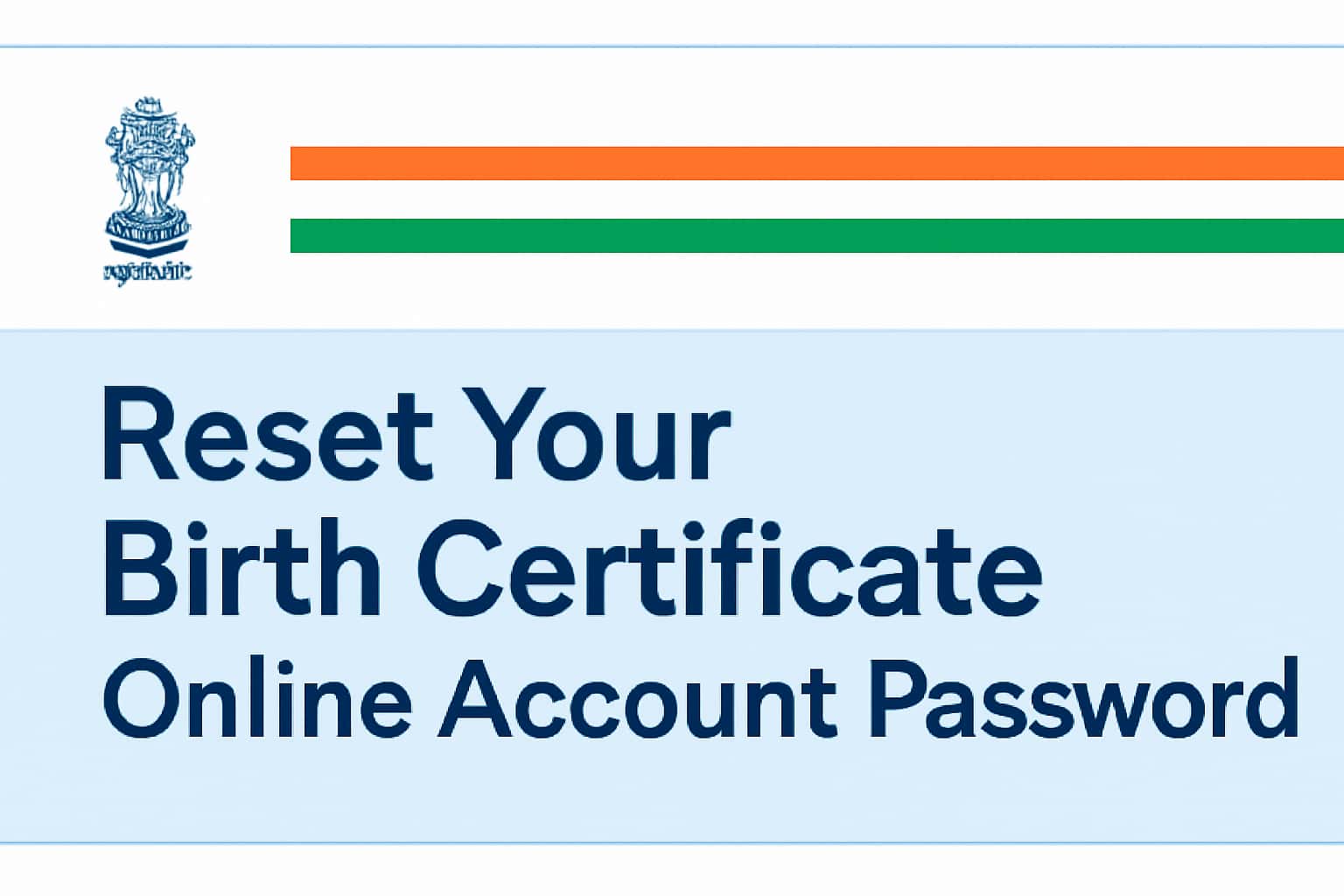 Reset Your Birth Certificate Online Account Password